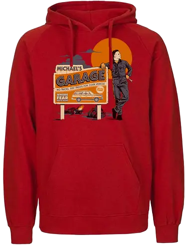 Michael's Garage - Michael, horror, halloween - Fairtrade Hoodie