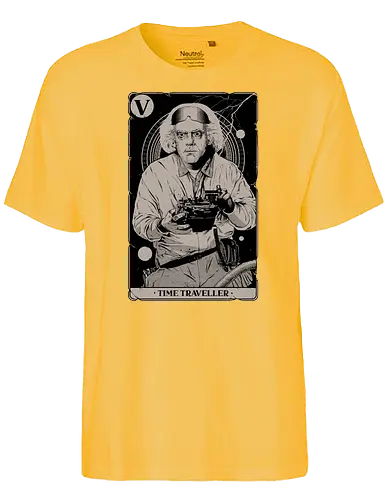 Time Traveller - doc, future, zukunft, 80s - Fairtrade T-Shirt