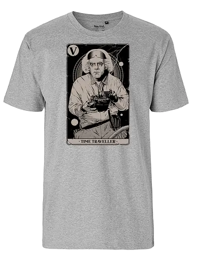 Time Traveller - doc, future, zukunft, 80s - Fairtrade T-Shirt