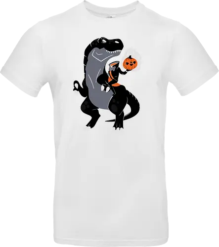 Headless Horseman riding a Dinosaur