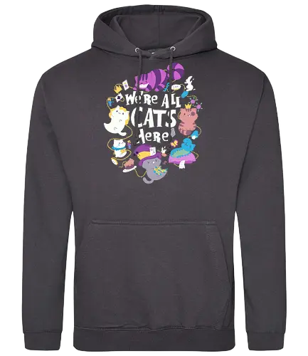 We are all Cats here - alice, wonderland, katze, cat, magic, magie - Standard Hoodie