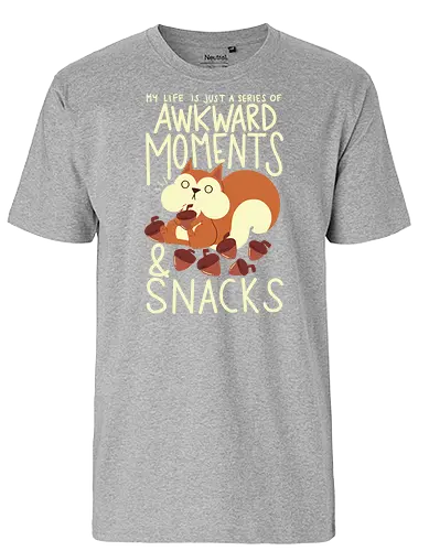 Life in a Nutshell - awkward, Snacks, nussschale, Seltsam - Fairtrade T-Shirt