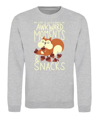 Life in a Nutshell - awkward, Snacks, nussschale, Seltsam - Sweatshirt