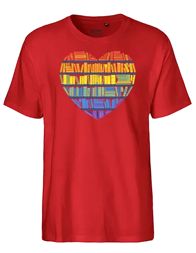 Love for Knowledge - Wissen, bücher, books, buch, lesen - Fairtrade T-Shirt