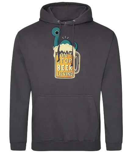Don't Stop BEER-lieving - beer, bier, believe, Consolesie - Standard Hoodie