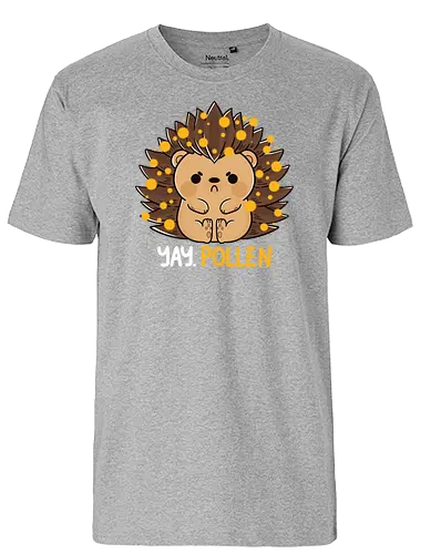 Allergic Hedgehog - Pollen, igel, allergie, allergy - Fairtrade T-Shirt