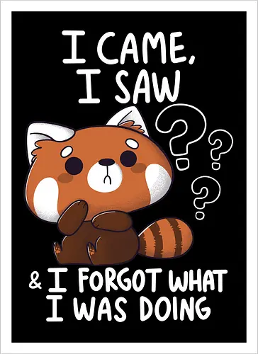 Forgetful Red Panda