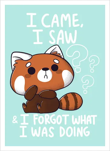 Forgetful Red Panda