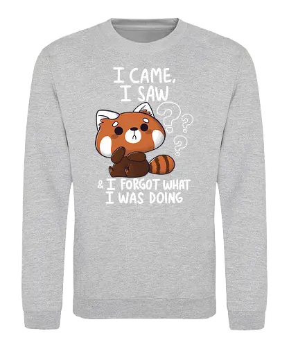 Forgetful Red Panda - forget, Vergessens, verplant, panda, red panda, roter panda - Sweatshirt