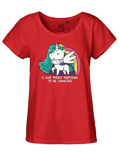 Fabulous Unicorn - Fabulous, unicorn, einhorn, fancy - Fairtrade Girl Shirt