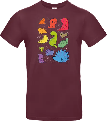 Tiny Rainbow Dinosaurs