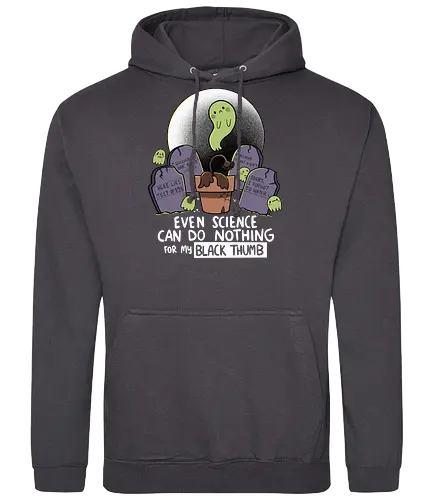 Black Thumb - plants, green thumb, black thumb, pflanzen, friedhof, Grave - Standard Hoodie