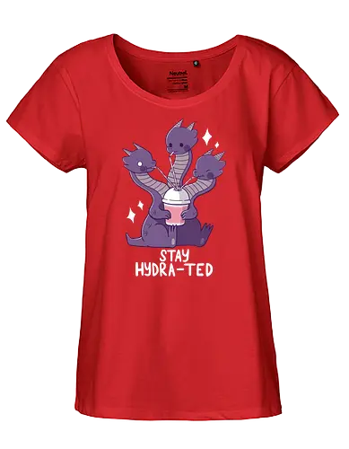 Stay Hydra-ted - hydra, schlange, lindwurm, drache, wasser, hydrated - Fairtrade Girl Shirt