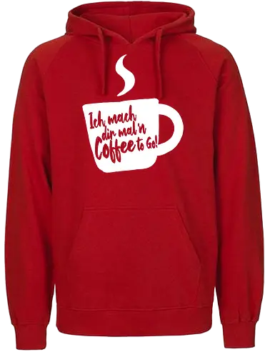 ToGo - kaffee, coffee, Coffee to go, cartoon - Fairtrade Hoodie