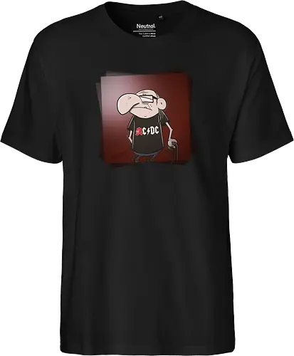 Angus Old - rock, music, rentner, comic, cartoon - Fairtrade T-Shirt