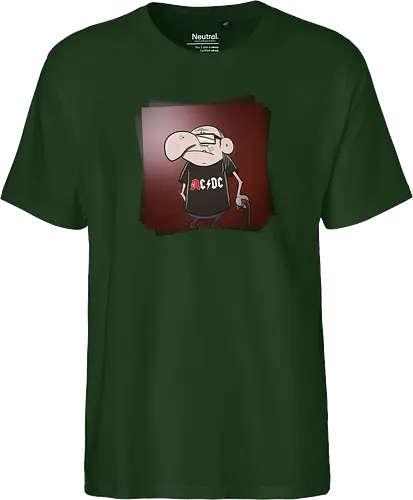Angus Old - rock, music, rentner, comic, cartoon - Fairtrade T-Shirt