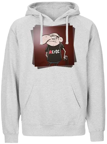 Angus Old - rock, music, rentner, comic, cartoon - Fairtrade Hoodie