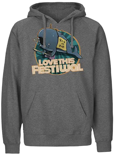 Festiwal - rock, music, festival, wal - Fairtrade Hoodie