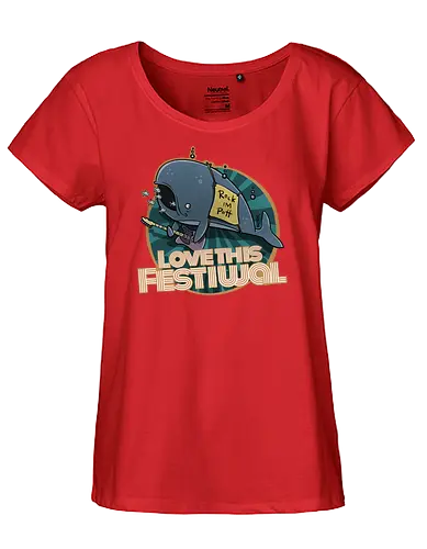 Festiwal - rock, music, festival, wal - Fairtrade Girl Shirt