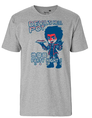 Devil's Hell Pot Karaoke - Yakuza, Devil rocker, like a dragon, gaming, videogames - Fairtrade T-Shirt