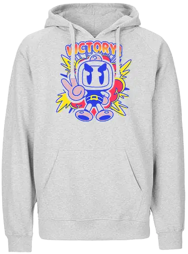 Bomber Victory - bomb, games, gaming, Retrogaming - Fairtrade Hoodie