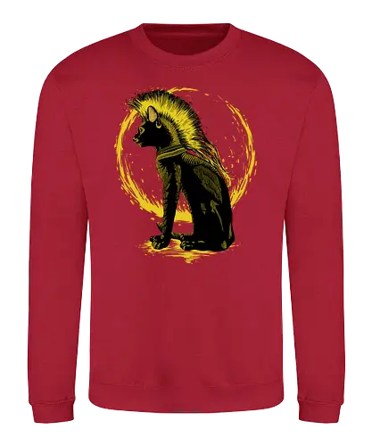 The King of the Light - Sphynx, cat, katze, punk, Egypt - Sweatshirt