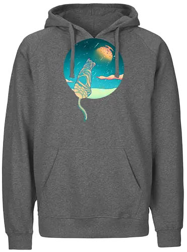 Moons of Orion - orion, moon, stars, cat, katze, sterne - Fairtrade Hoodie