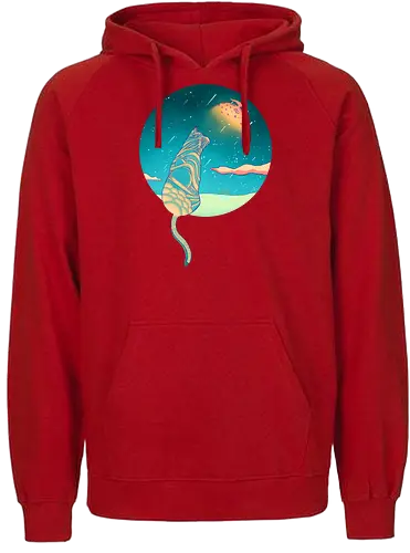 Moons of Orion - orion, moon, stars, cat, katze, sterne - Fairtrade Hoodie