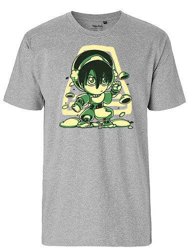 Cute earthbender - earth, Bending, avatar - Fairtrade T-Shirt
