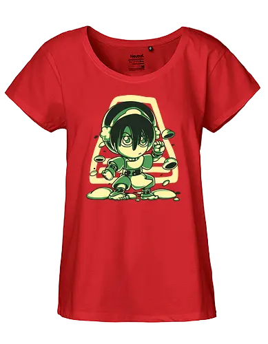 Cute earthbender - earth, Bending, avatar - Fairtrade Girl Shirt