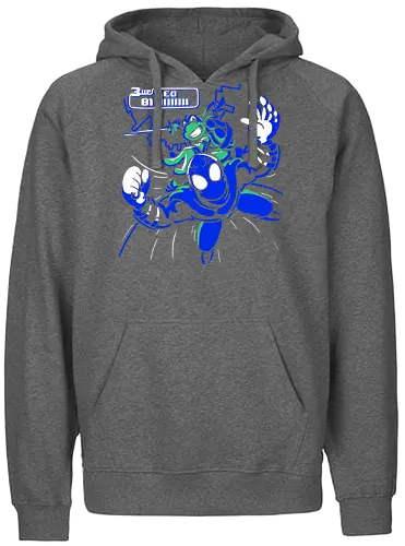 Turtle in Time Leo - comic, turtle, leonardo - Fairtrade Hoodie