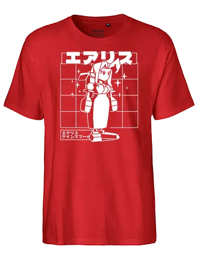 Polygonal Flower Girl - final, fantasy, polygon - Fairtrade T-Shirt
