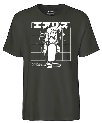 Polygonal Flower Girl - final, fantasy, polygon - Fairtrade T-Shirt