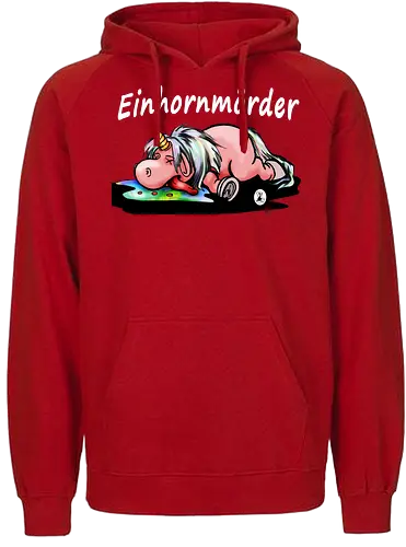 Leseratten Verlag - Einhornmörder - Leseratten Verlag, einhorn, Einhornmörder, fantasy, fun - Fairtrade Hoodie