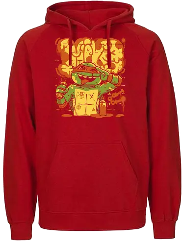 Mikey Mayhem - ninja, pizza, turtle - Fairtrade Hoodie
