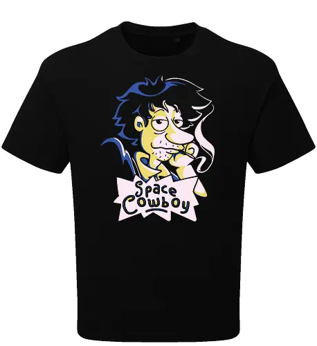 Stu Spiegel - space cowboy, bounty hunter, cowboy, anime, mashup, cartoon - Oversize T-Shirt