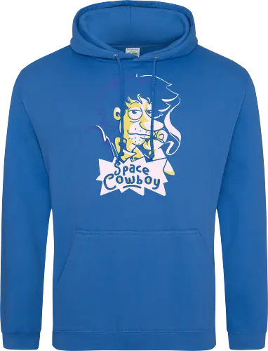Stu Spiegel - space cowboy, bounty hunter, cowboy, anime, mashup, cartoon - Standard Hoodie