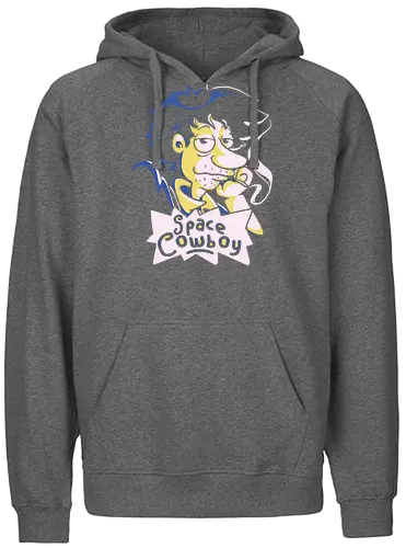 Stu Spiegel - space cowboy, bounty hunter, cowboy, anime, mashup, cartoon - Fairtrade Hoodie