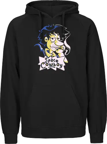 Stu Spiegel - space cowboy, bounty hunter, cowboy, anime, mashup, cartoon - Fairtrade Hoodie