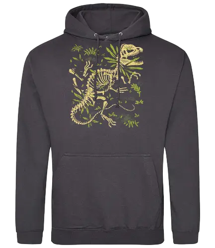 Dilophosaurus Fossils - dino, dinosaurier, jurassic - Standard Hoodie
