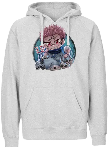Sukuna - anime, chibi, char, Sakuna, Jujutsu - Fairtrade Hoodie