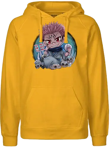 Sukuna - anime, chibi, char, Sakuna, Jujutsu - Fairtrade Hoodie