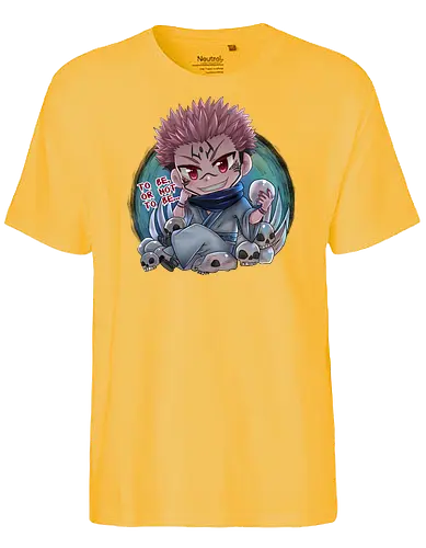 Sukuna - anime, chibi, char, Sakuna, Jujutsu - Fairtrade T-Shirt