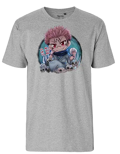 Sukuna - anime, chibi, char, Sakuna, Jujutsu - Fairtrade T-Shirt