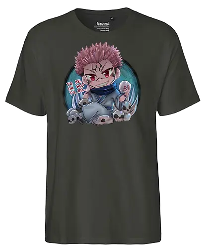 Sukuna - anime, chibi, char, Sakuna, Jujutsu - Fairtrade T-Shirt