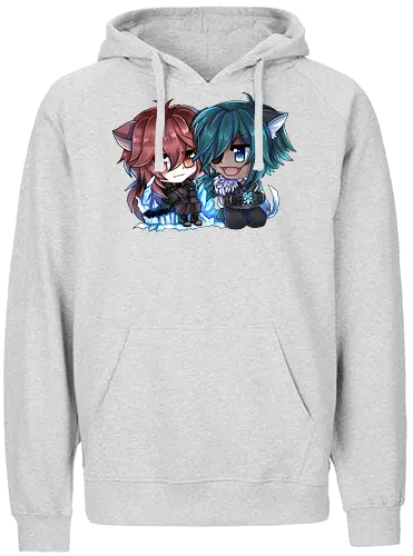 Kaeluc (Kaeya x Diluc) - chibi, gaming, Genshin, impact, gacha - Fairtrade Hoodie