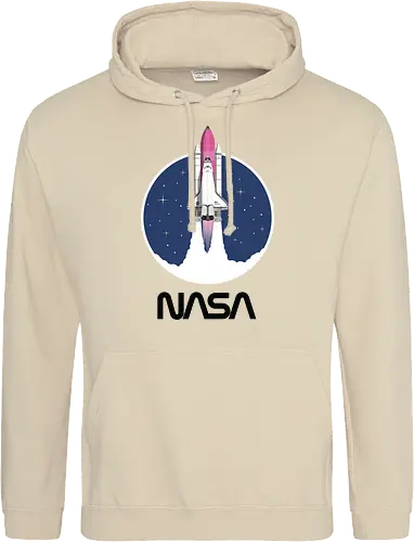 NASA - Pink Rocket - Black Worm