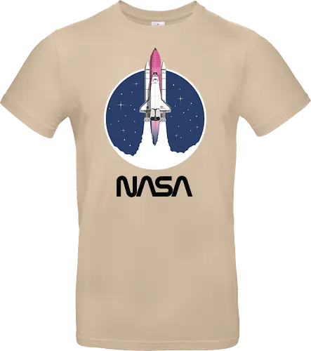 NASA - Pink Rocket - Black Worm