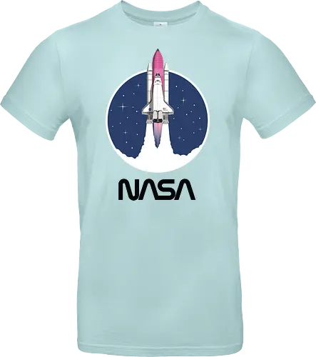 NASA - Pink Rocket - Black Worm