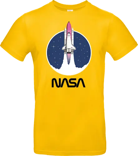 NASA - Pink Rocket - Black Worm